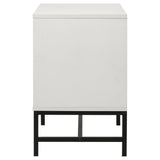 Sonora White 2-drawer Nightstand Bedside Table by Coaster at Eve Furniture