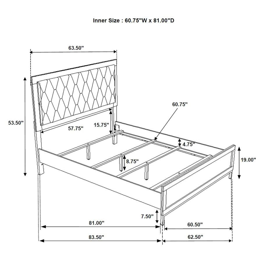 Sonora White 4-Piece Queen Bedroom Set by Coaster at Eve Furniture