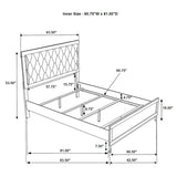 Sonora White 5-Piece Queen Bedroom Set by Coaster at Eve Furniture