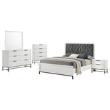 Sonora White 5-Piece Queen Bedroom Set by Coaster at Eve Furniture