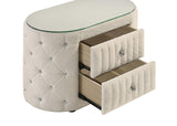 Sonya Ivory 2-Drawer Nightstand by Coaster at Eve Furniture