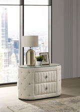 Sonya Ivory 2-Drawer Nightstand by Coaster at Eve Furniture