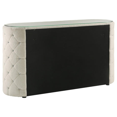 Sonya Ivory 4-Piece Upholstered Queen Bedroom Set by Coaster at Eve Furniture