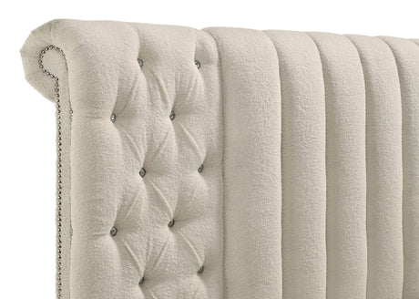 Sonya Ivory 4-Piece Upholstered Queen Bedroom Set by Coaster at Eve Furniture