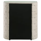 Sonya Ivory 5-Drawer Upholstered Bedroom Chest of Drawers by Coaster at Eve Furniture