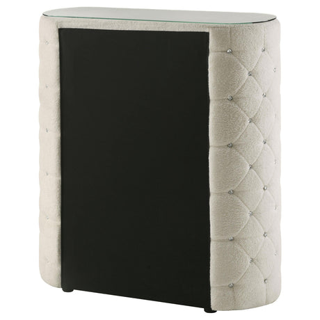 Sonya Ivory 5-Drawer Upholstered Bedroom Chest of Drawers by Coaster at Eve Furniture