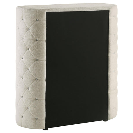 Sonya Ivory 5-Piece Upholstered Eastern King Bedroom Set by Coaster at Eve Furniture