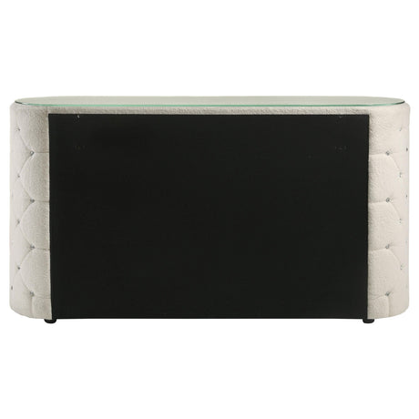 Sonya Ivory 6-Drawer Upholstered Bedroom Dresser by Coaster at Eve Furniture