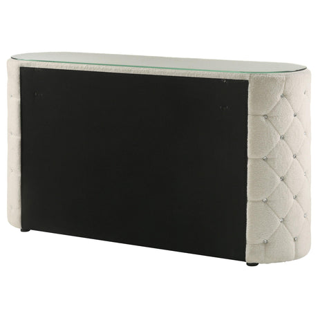 Sonya Ivory 6-Drawer Upholstered Bedroom Dresser by Coaster at Eve Furniture
