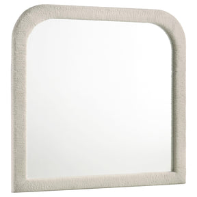 Sonya Ivory Upholstered Bedroom Dresser Mirror by Coaster at Eve Furniture