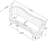 Sophia 2-piece Upholstered Channel Tufted Sofa Set Grey by Coaster at Eve Furniture