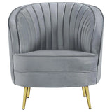 Sophia 3-piece Upholstered Channel Tufted Sofa Set Grey by Coaster at Eve Furniture