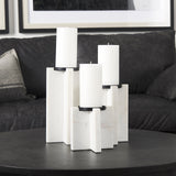 Sophia 5.5"L x 3.5"W x 8.0"H. Marble Candle Holder Medium by Mercana at Eve Furniture