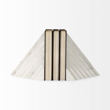 Sophia 7.0L x 5.3W x 9.3H Marble Set Of Two Book Ends by Mercana at Eve Furniture