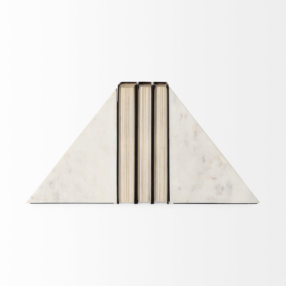 Sophia 7.0L x 5.3W x 9.3H Marble Set Of Two Book Ends by Mercana at Eve Furniture