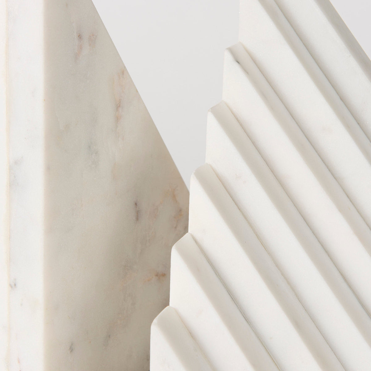 Sophia 7.0L x 5.3W x 9.3H Marble Set Of Two Book Ends by Mercana at Eve Furniture