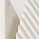 Sophia 7.0L x 5.3W x 9.3H Marble Set Of Two Book Ends by Mercana at Eve Furniture