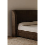 Sophia Brown King Storage Bed by Moe's Home at Eve Furniture