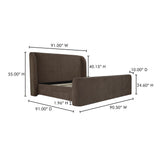 Sophia Brown King Storage Bed by Moe's Home at Eve Furniture