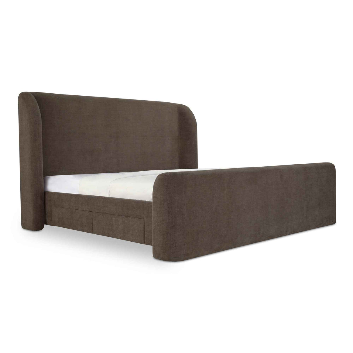Sophia Brown King Storage Bed by Moe's Home at Eve Furniture