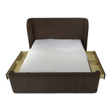 Sophia Brown King Storage Bed by Moe's Home at Eve Furniture