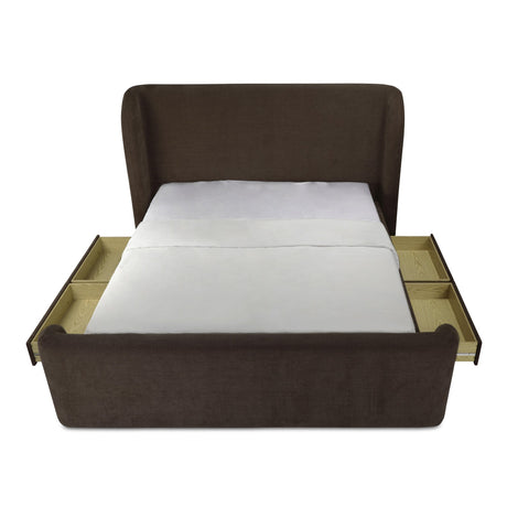 Sophia Brown Queen Storage Bed by MOES at Eve Furniture