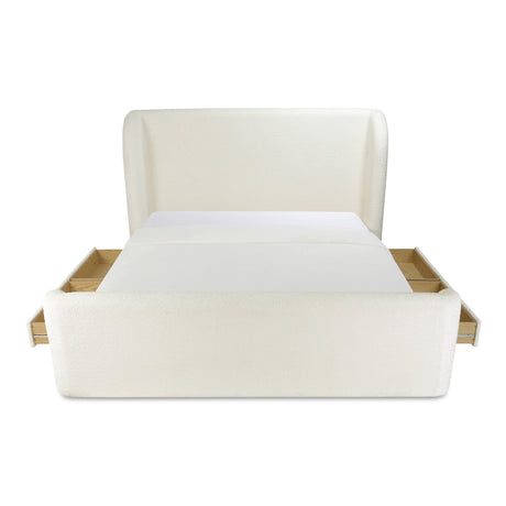 Sophia Cream King Storage Bed by MOES at Eve Furniture