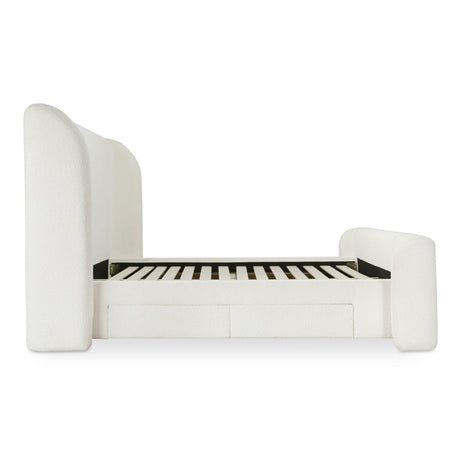 Sophia Cream King Storage Bed by MOES at Eve Furniture