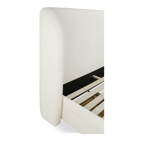 Sophia Cream Queen Storage Bed by MOES at Eve Furniture