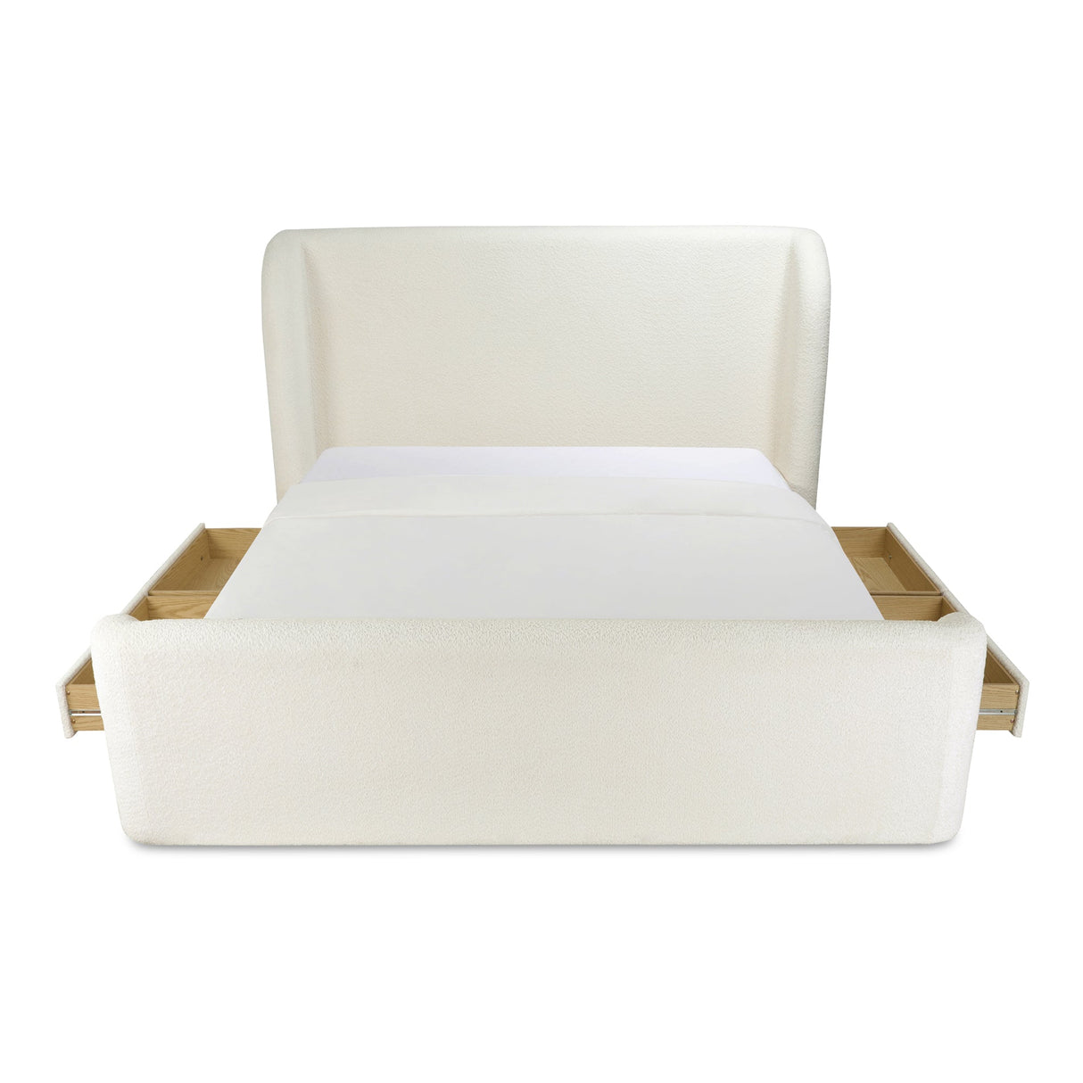 Sophia Cream Queen Storage Bed by MOES at Eve Furniture