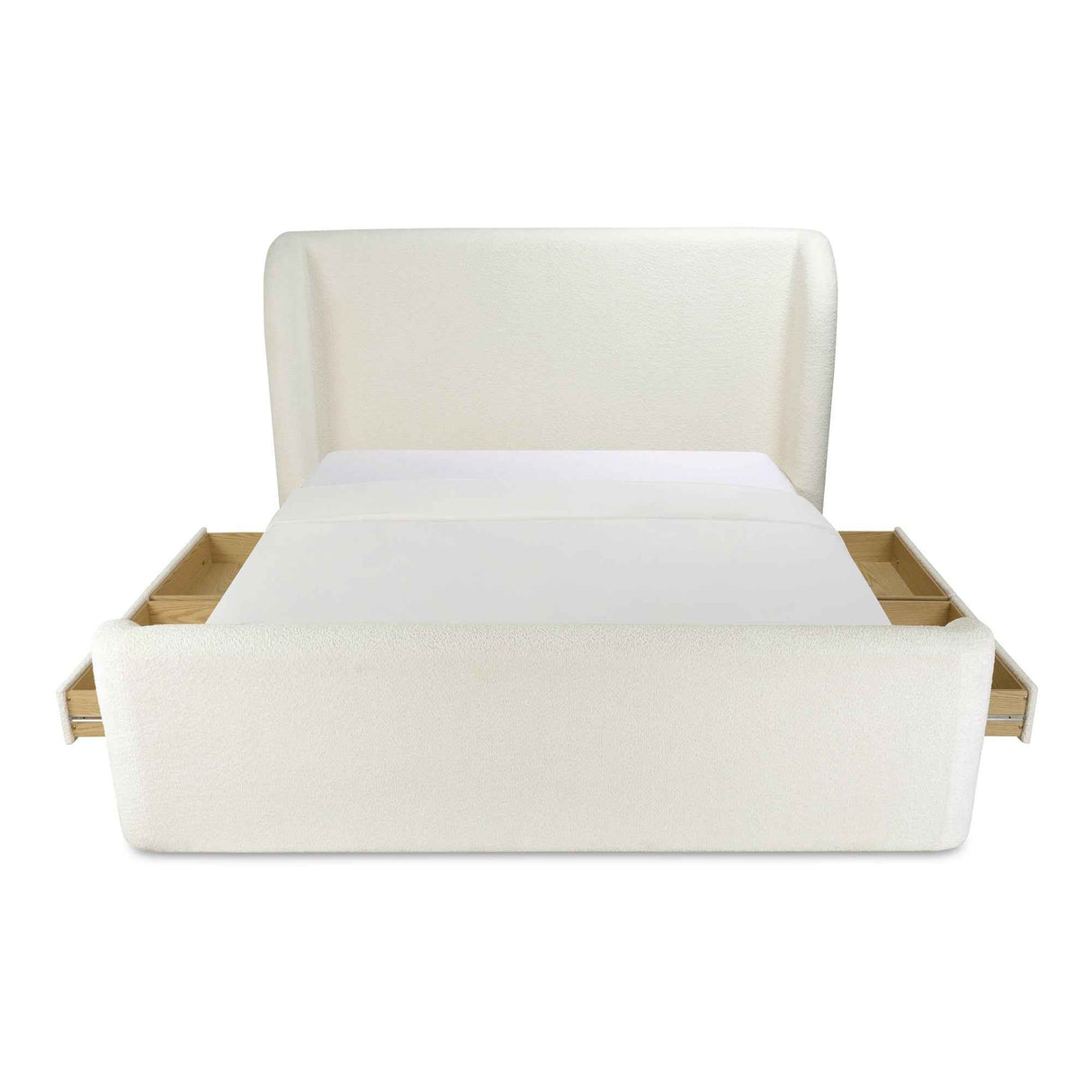 Sophia Cream Queen Storage Bed by Moe's Home at Eve Furniture