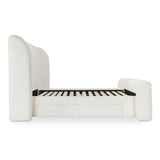 Sophia Cream Queen Storage Bed by Moe's Home at Eve Furniture