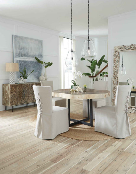 Sophia Floor Mirror - White by Classic Home at Eve Furniture