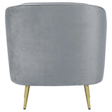 Sophia Gray Channel Tufted Living Room Set by Coaster at Eve Furniture