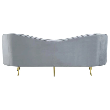 Sophia Gray Channel Tufted Living Room Set by Coaster at Eve Furniture