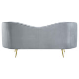 Sophia Gray Channel Tufted Living Room Set by Coaster at Eve Furniture
