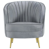 Sophia Gray Channel Tufted Living Room Set by Coaster at Eve Furniture