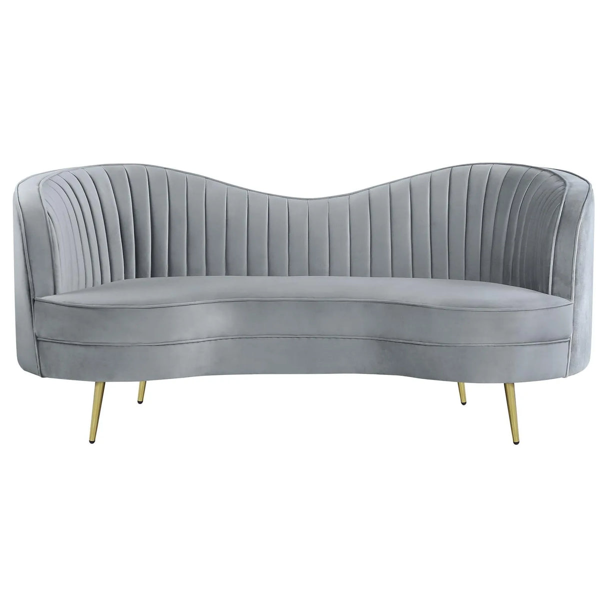 Sophia Gray Channel Tufted Living Room Set by Coaster at Eve Furniture