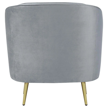 Sophia Gray Channel Tufted Living Room Set by Coaster at Eve Furniture