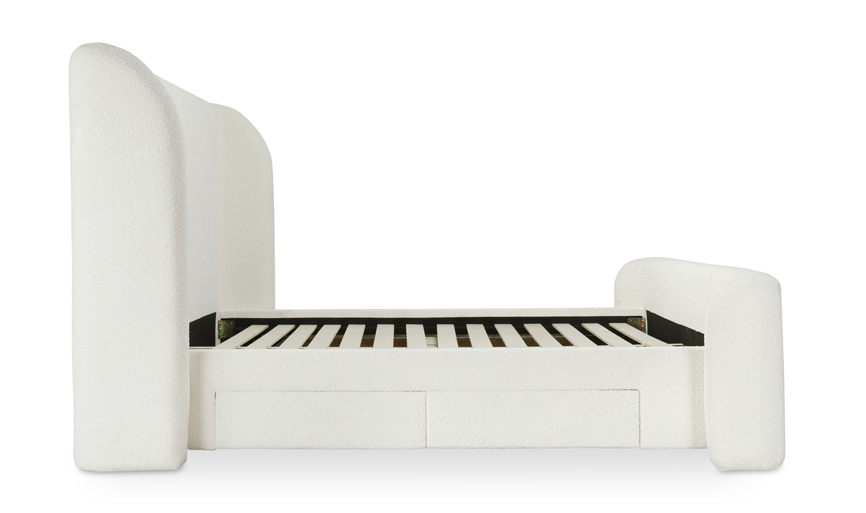 sophia king bed - white by Moe's Home at Eve Furniture
