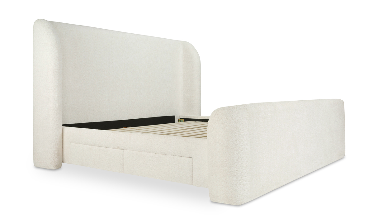 sophia king bed - white by Moe's Home at Eve Furniture