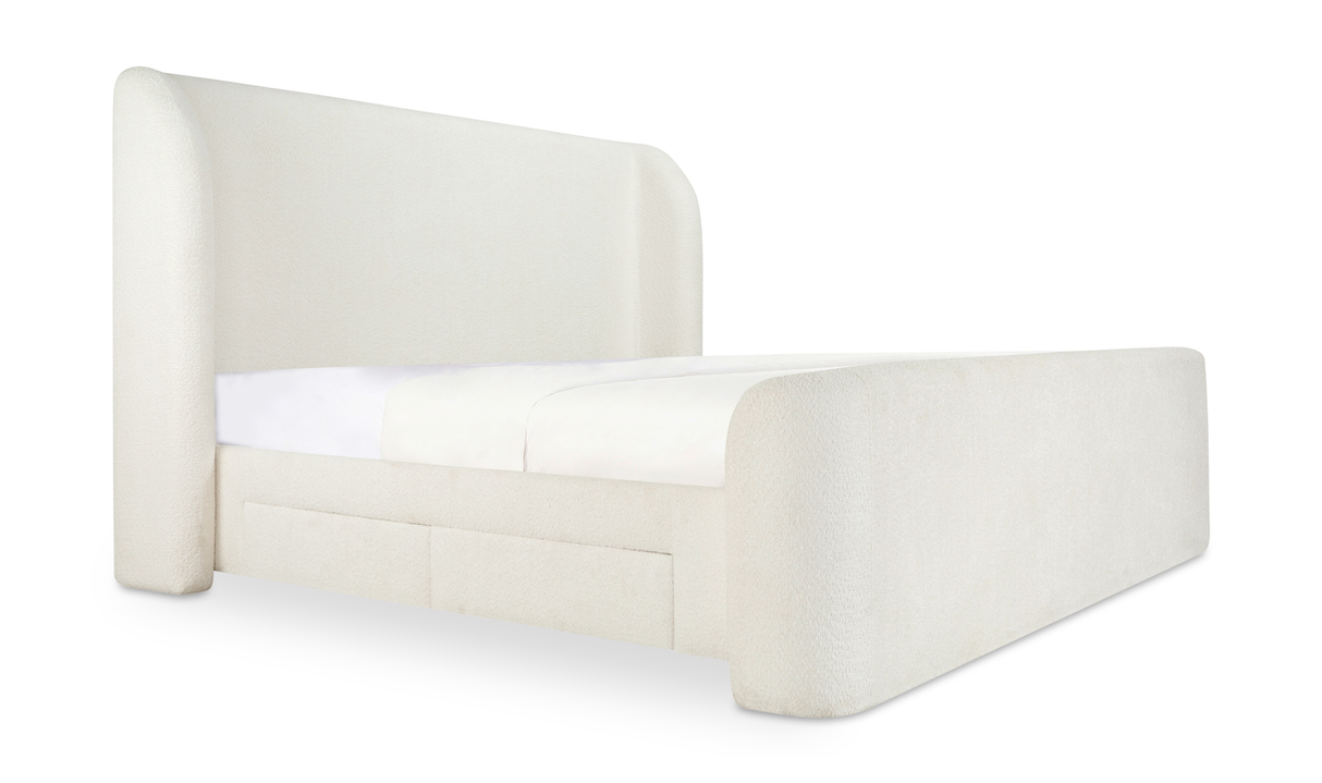 sophia king bed - white by Moe's Home at Eve Furniture