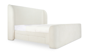 sophia king bed - white by Moe's Home at Eve Furniture