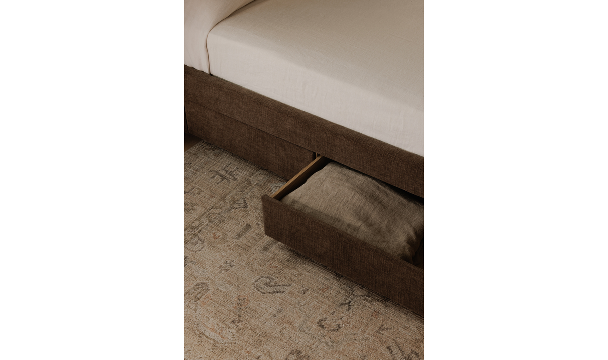 Sophia King Storage Bed Brown by Moe's Home at Eve Furniture