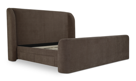 Sophia King Storage Bed Brown by Moe's Home at Eve Furniture