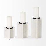 Sophia Marble Candle Holder Large by Mercana at Eve Furniture