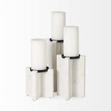 Sophia Marble Candle Holder Large by Mercana at Eve Furniture