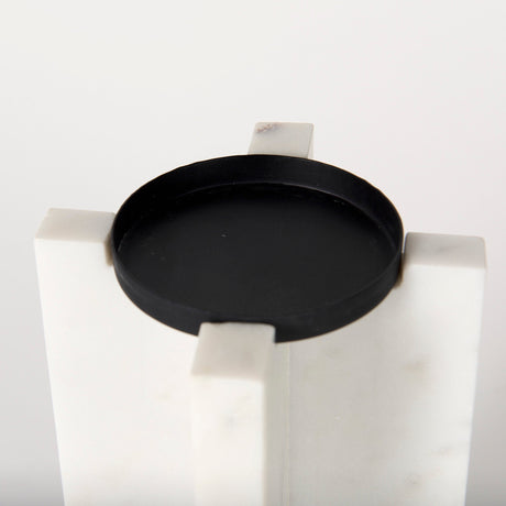 Sophia Marble Candle Holder Large by Mercana at Eve Furniture