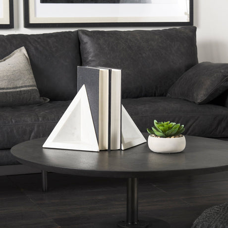 Sophia Marble Set Of Two Bookends by Mercana at Eve Furniture
