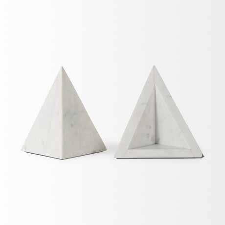Sophia Marble Set Of Two Bookends by Mercana at Eve Furniture